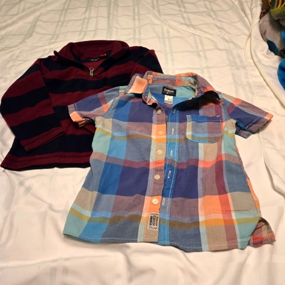 Lot of 2 Boys shirts size 5 and 5/6 *Place* and OshKosh - Picture 1 of 12